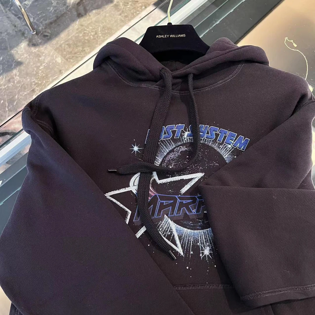 休闲时尚女士黑色连帽卫衣