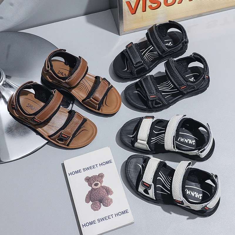 【头层牛皮】儿童真皮凉鞋