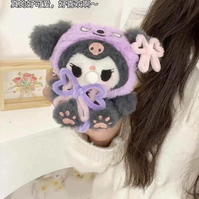 吐泡泡玩偶可录音恶魔库洛米公仔成品hellokitty温馨娃娃毛绒玩具