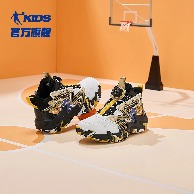 2026中国乔丹儿童运动篮球儿童节男童时尚国潮休闲潮鞋中大童高帮