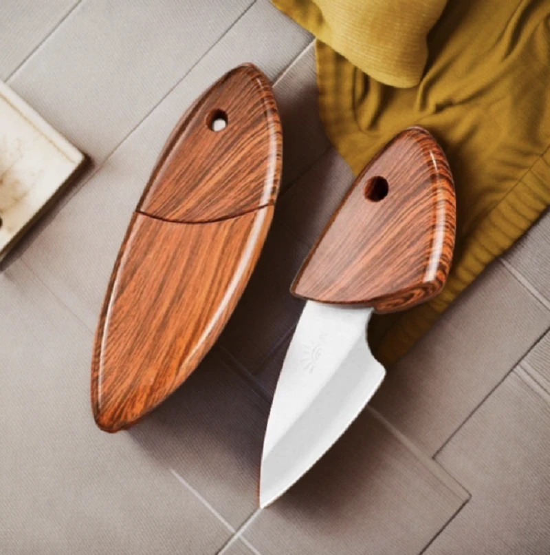 【福利宠粉】迷你口袋小刀木鱼户外厨房随声携带水果