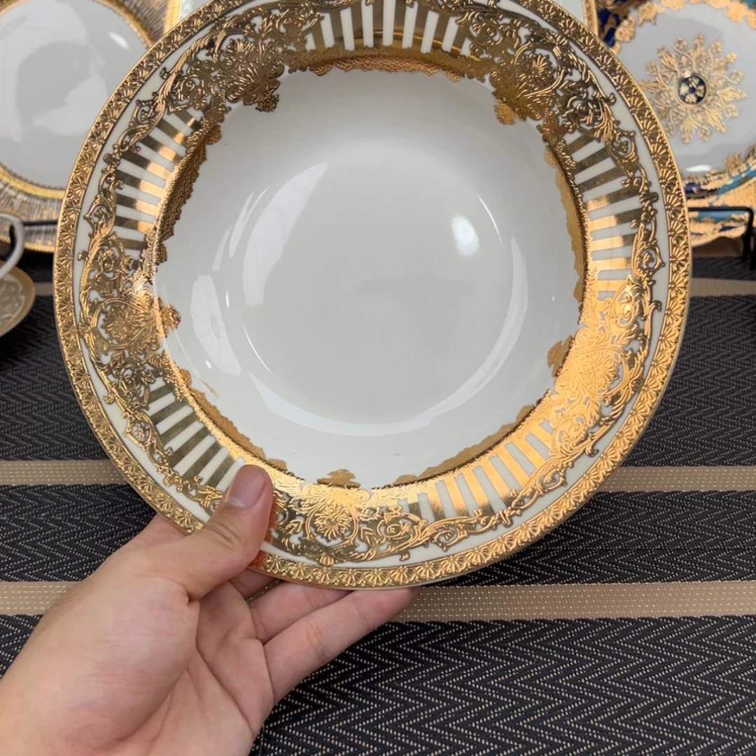 【闪购商品】瓷片9寸草帽盘两个一单微瑕