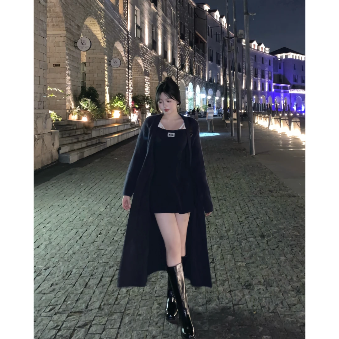 MengFairy清清【美神降临外套】毛织开衫外套宽松显瘦3507M高智淡人