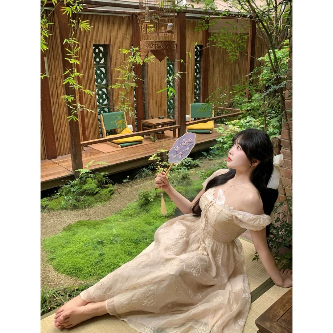 MengFairy清清【富家公主】气质显瘦百搭连衣裙2758M