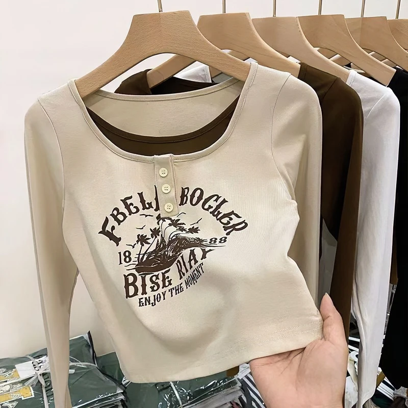 女童春秋2025新款儿童洋气小女孩长袖内搭打底衫中大童百搭上衣潮