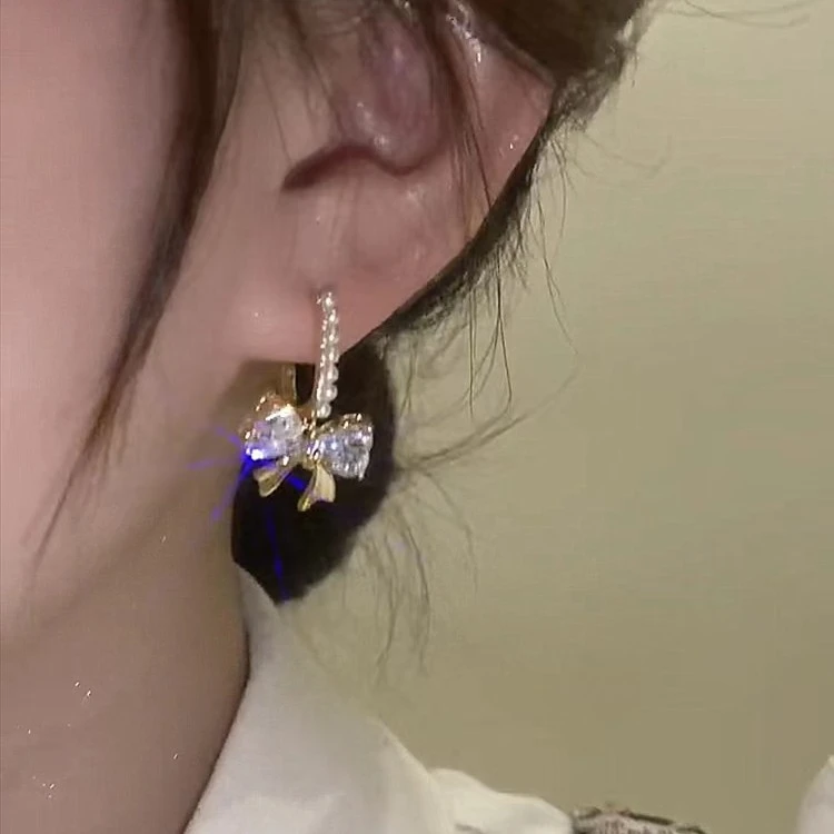 铜合金耳饰 甜美耳环耳钉女轻奢气质百搭耳饰N0330