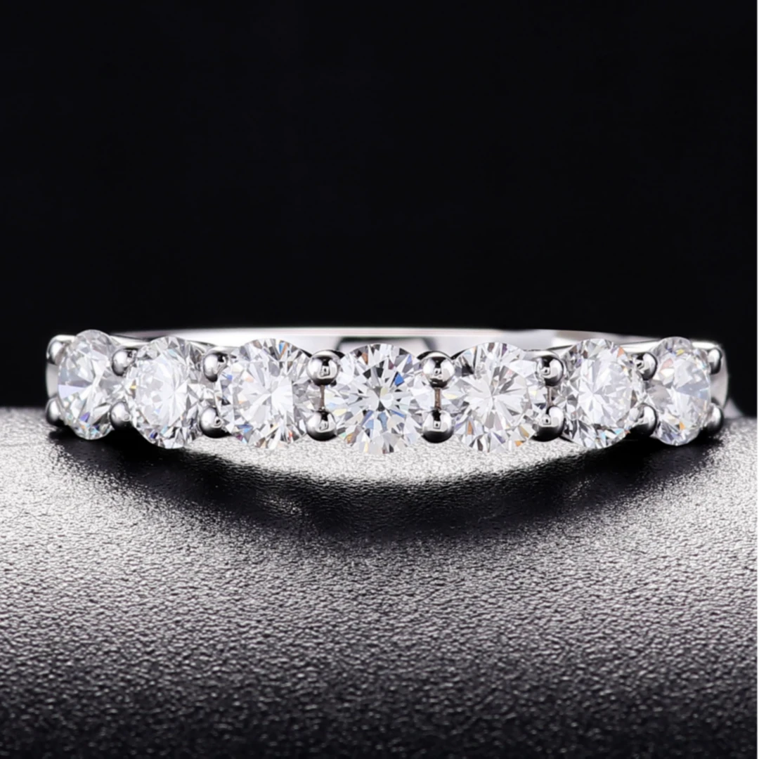 【合成/培育】七公主排戒 18k金镶嵌 百搭神器 圣诞礼物 R13870