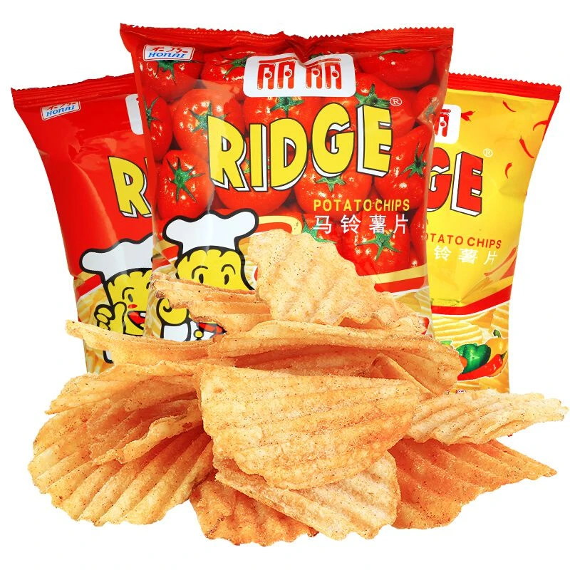 丽丽薯片禾乃怀旧经典马铃薯儿时休闲网红追剧零食大波浪膨化小吃