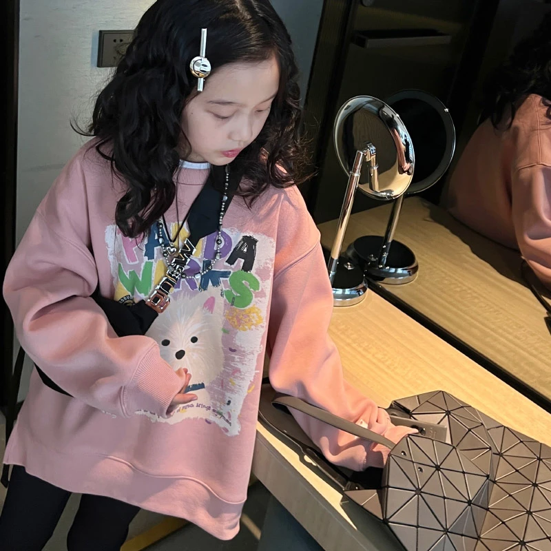 加绒大版卫衣 23d043