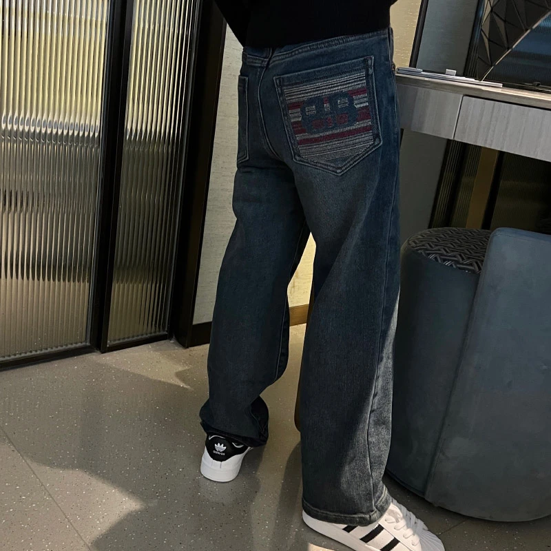 磨毛牛仔裤 23d005