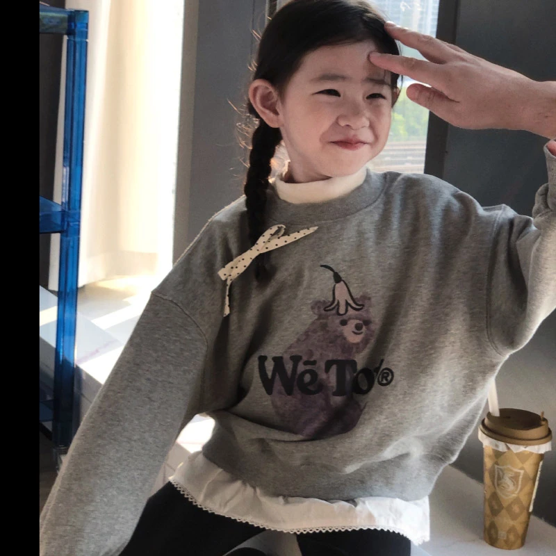 香蕉熊假两件卫衣 24q092