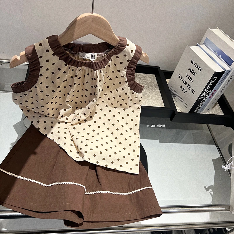 儿童波点背心 24x125