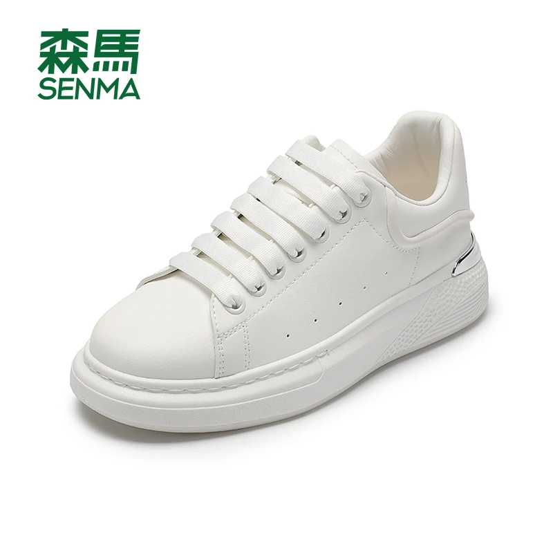 森马SENMA厚底增高小白鞋休闲女百搭情侣款透气时尚运动经典男鞋