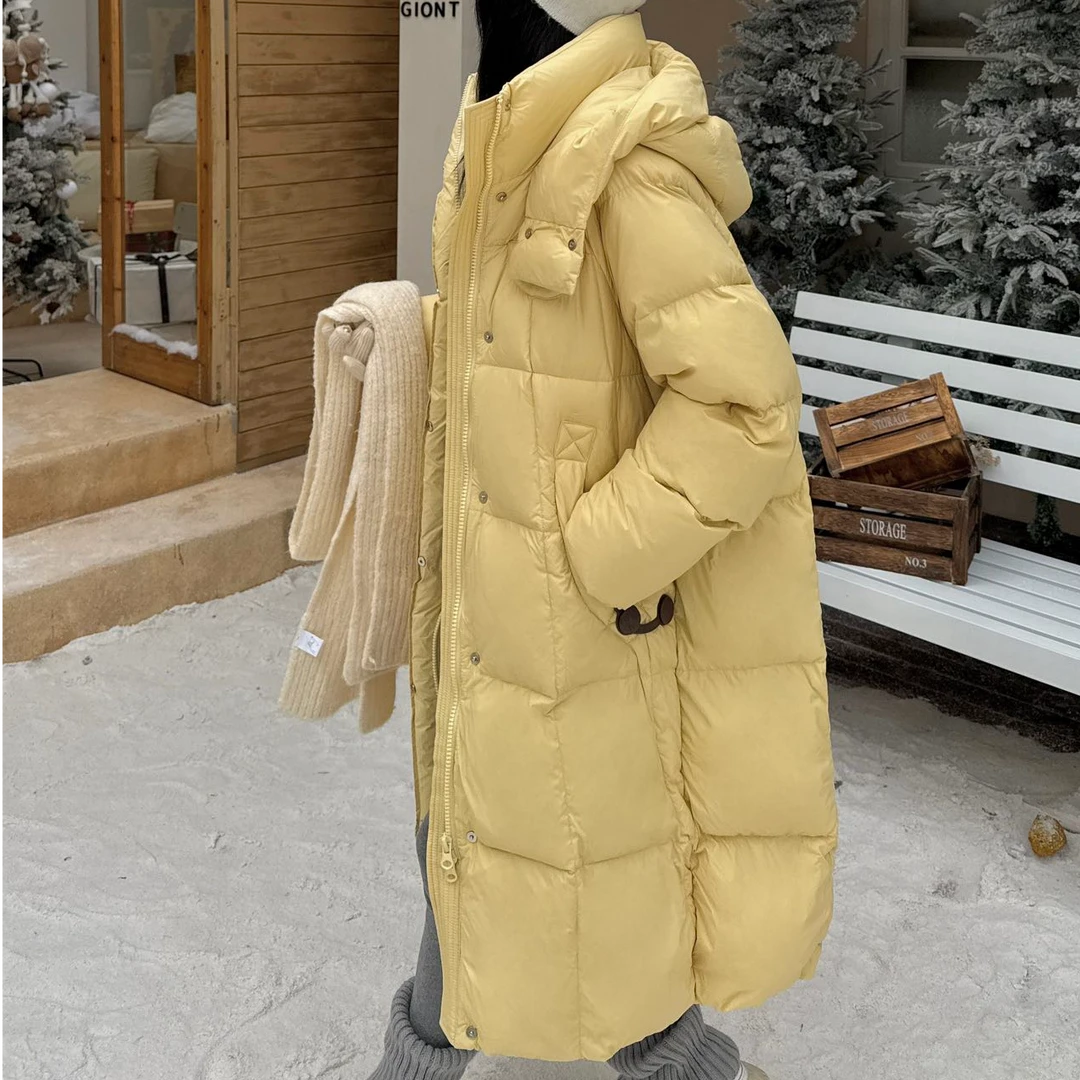 李园家2号店-冬季皮扣长款羽绒服