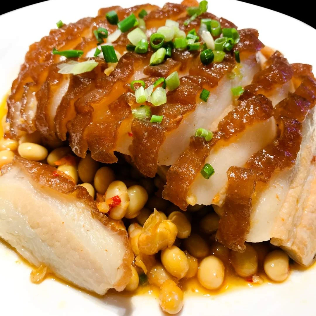 荆楚味道黄豆虎皮扣肉雑胡椒扣肉450克包邮荆州