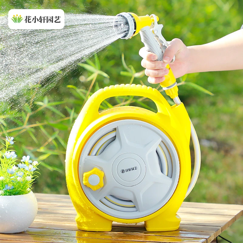 水管软管收纳架水管车迷你浇花喷头园林园艺浇水神器洗车水枪