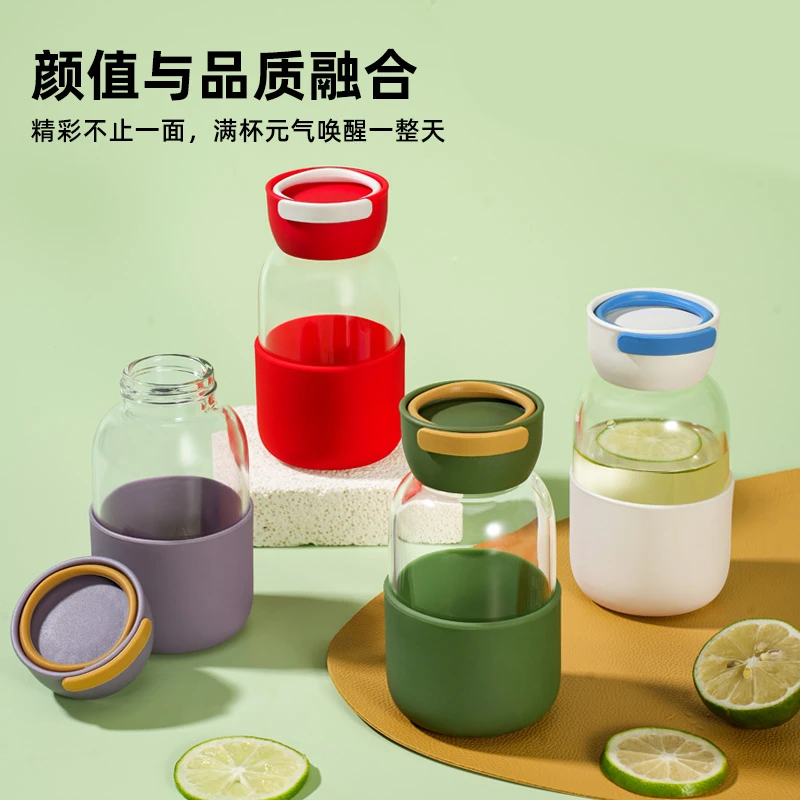 日系简约水杯咖啡杯可爱迷你小巧玻璃杯防烫耐高温便携式随手杯子