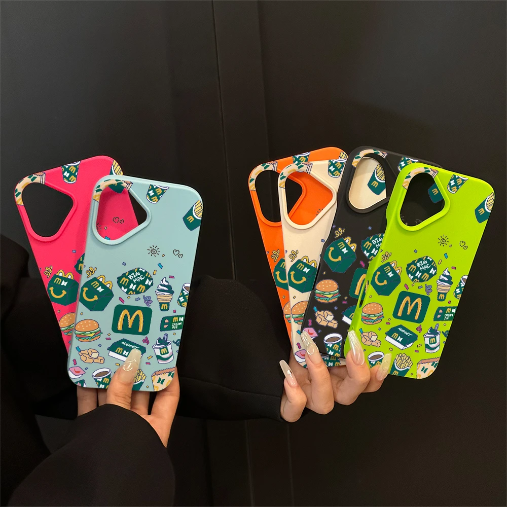 （苹果系列）绿色麦当劳适用苹果16promax手机壳15pro/14/13/12/
