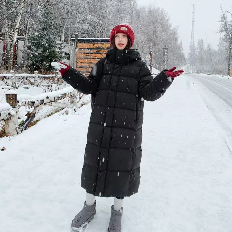 3.0版本新款95白鸭绒长款男女同款羽绒服