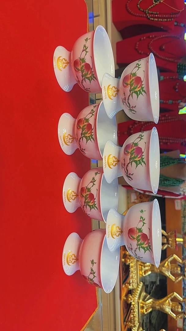 手工小桃杯7个一套