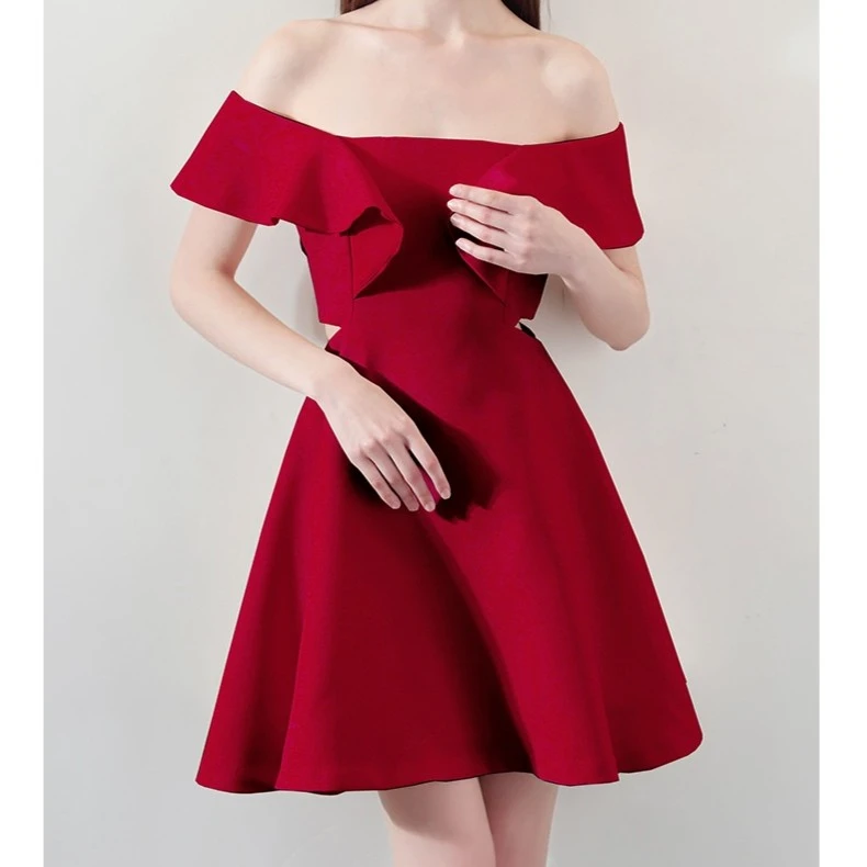 5188 - A-7-8-3          小晚礼服女法式宴会生日派对连衣裙短款