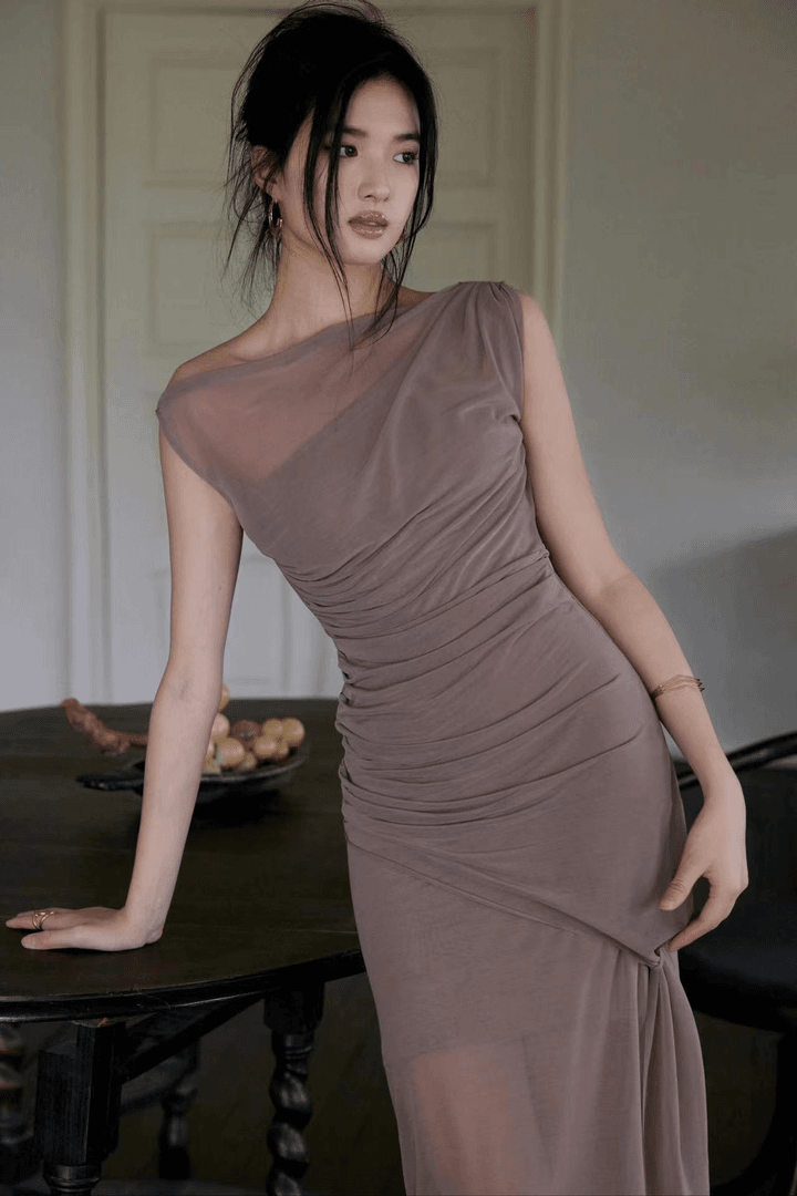 气质淑女高级感百搭连衣裙新中式复古小个子夏装丁达尔穿搭2024年