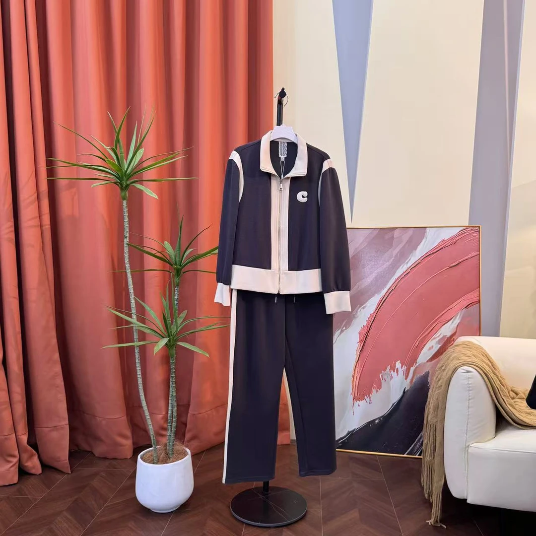 现货【古河】Y003春秋款休闲潮流宽松套装