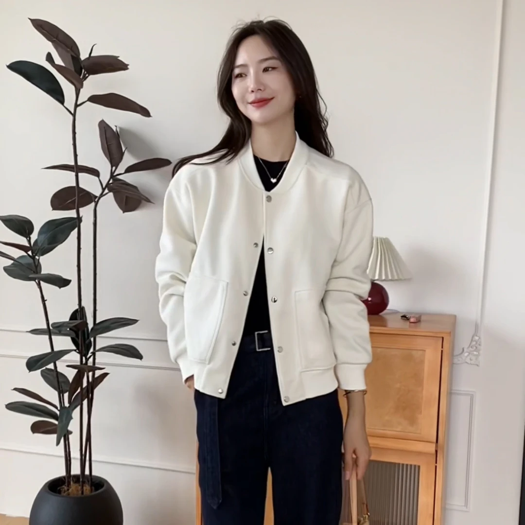 【YHH】秋季休闲宽松棒球服外套-YHW4817