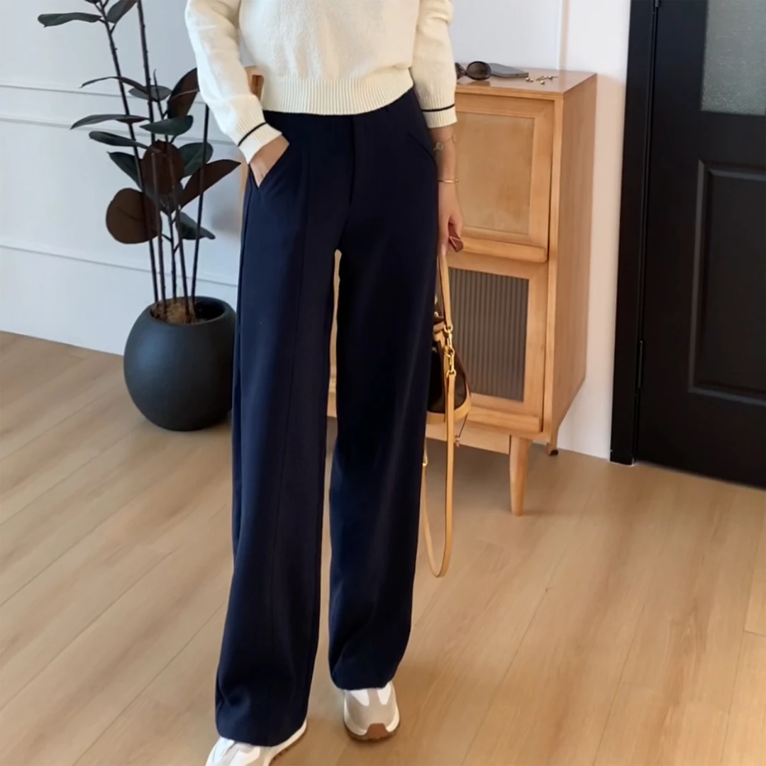 【YHH】秋季时尚百搭阔腿西装休闲裤-YHK4311