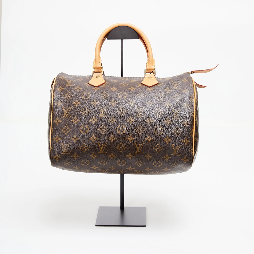 99新 LouisVuitton/路易威登 SP30 老花波士顿枕头经典手提包斜跨
