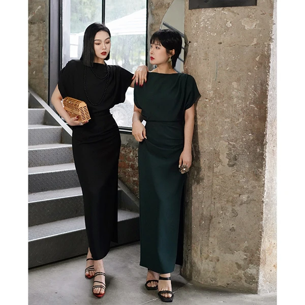 【午夜探戈】法式设计感时尚气质连衣裙夏女高级感百搭裙子