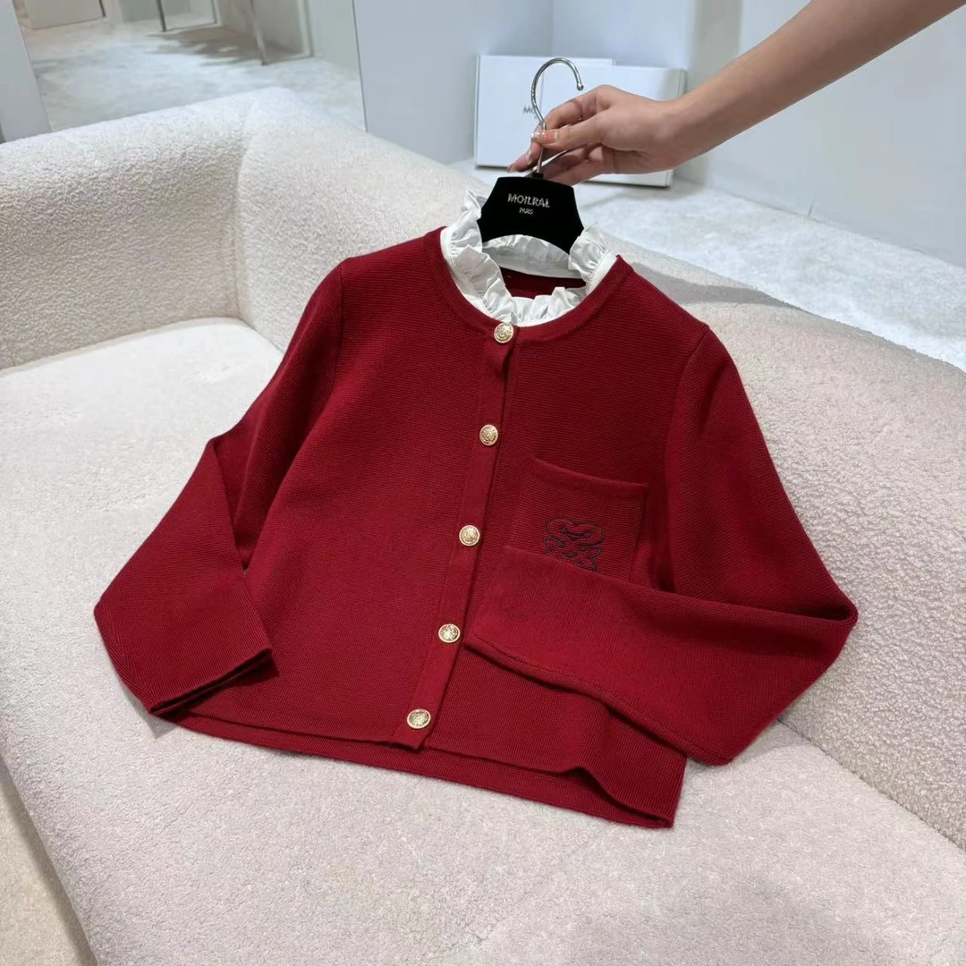 【MOILRAL】气质时尚百搭修身显瘦高级娃娃领毛针织衫4108