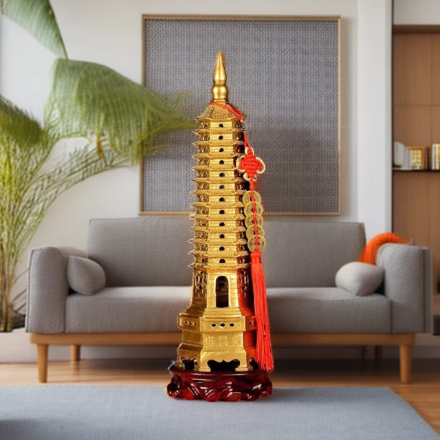 学生学者文昌塔摆件七层九层十三层客厅办公室书桌装饰财神纪念品