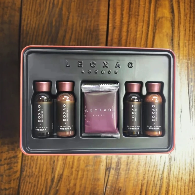 LEOXAO来想大地檀香柔顺洗发水护发素沐浴露润肤露香皂5件套/1套