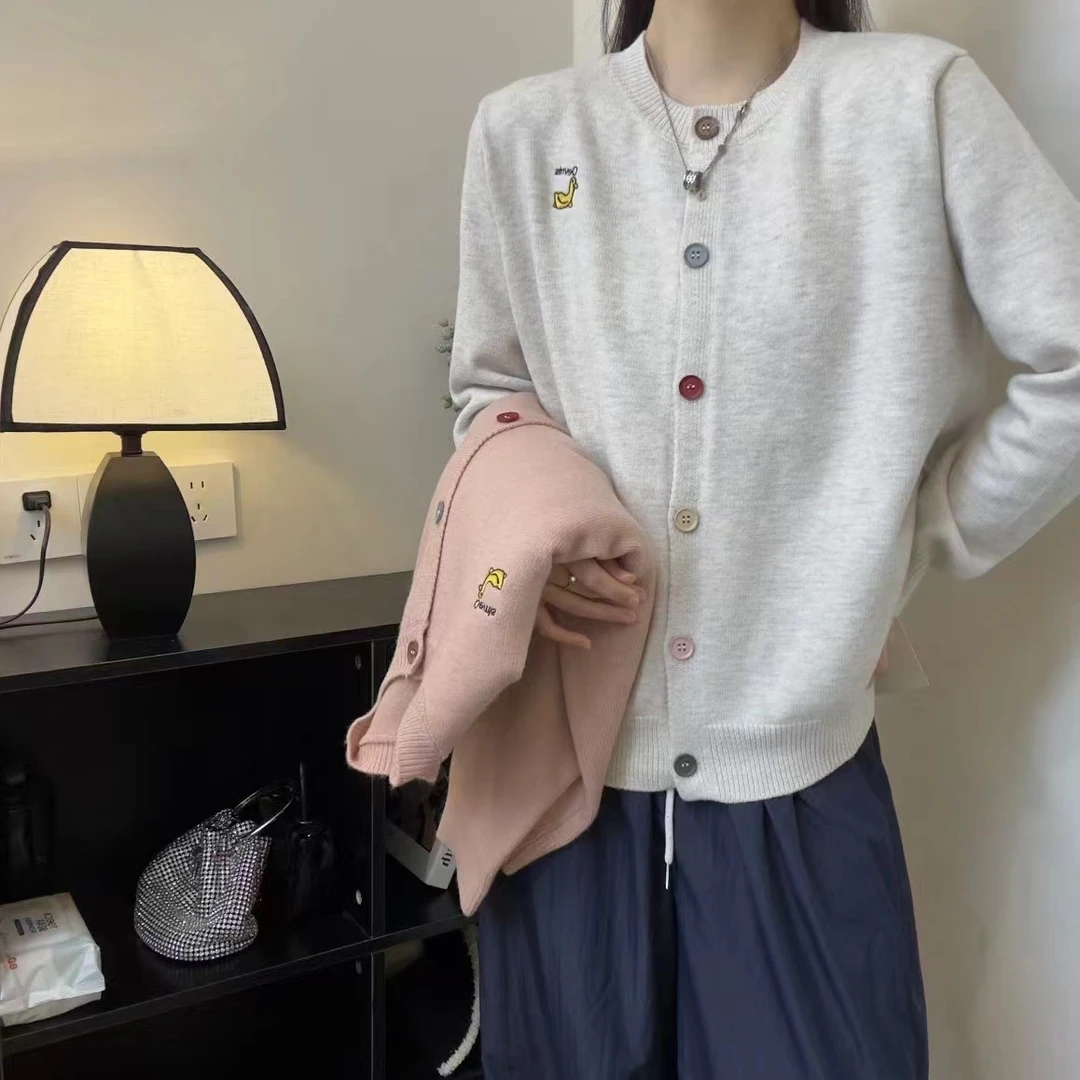 6826字母小鸭子开衫