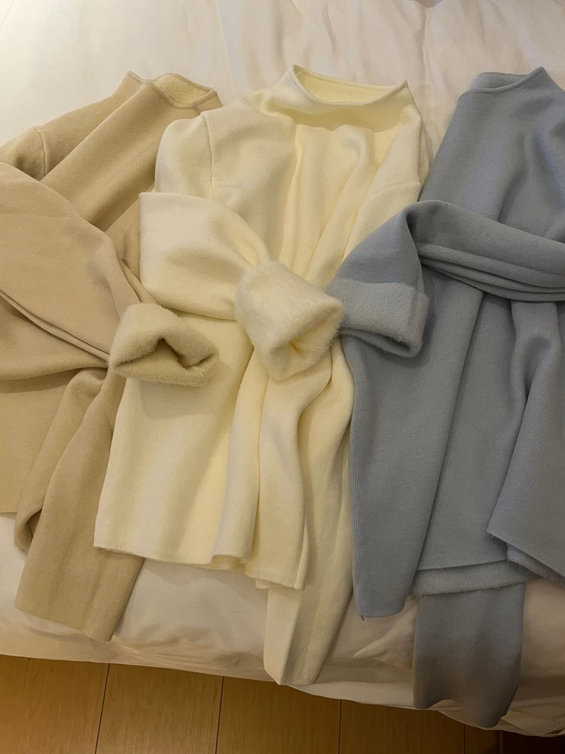 海带丝 | 毛茸茸打底 无束缚感保暖加绒打底衫 宽松显瘦