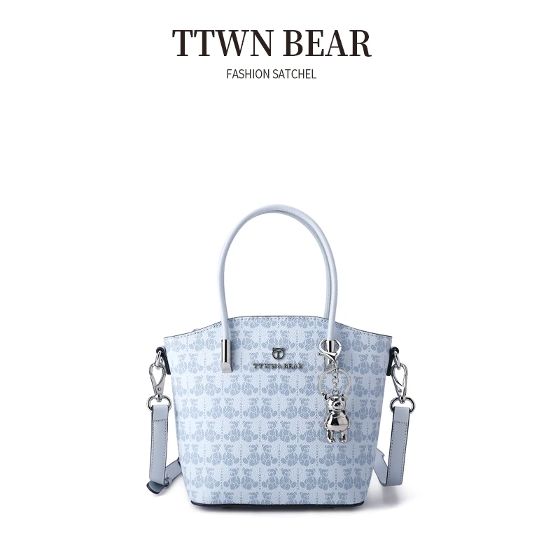 TTWNBEAR 天天维尼熊圣地亚哥手提菜篮子包包女单肩斜挎包TN-3136