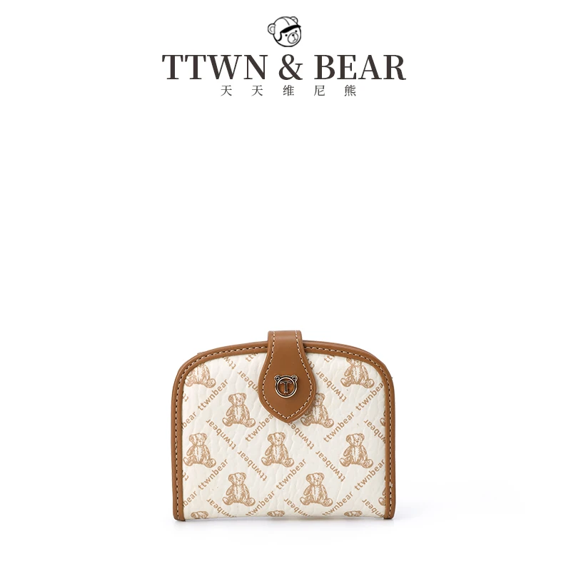 TTWNBEAR天天维尼熊小熊短款钱包新款零钱包卡包小钱包女TT-2441