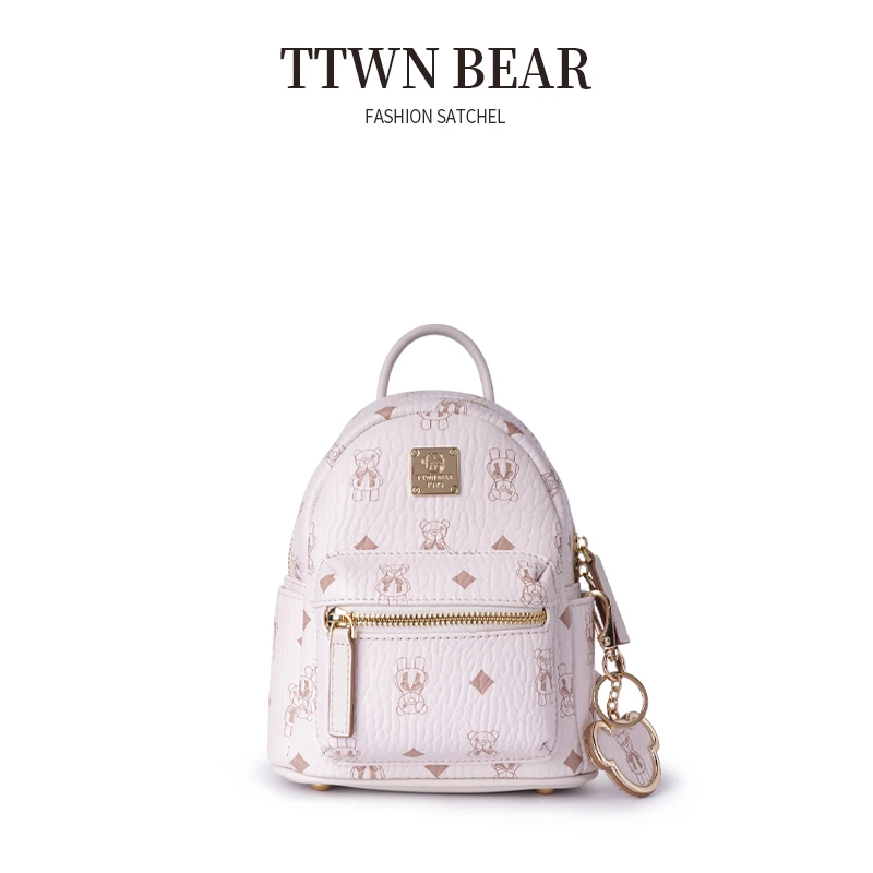 TTWNBEAR天天维尼熊单眼熊小号双肩包轻奢双肩背包女TN-1325