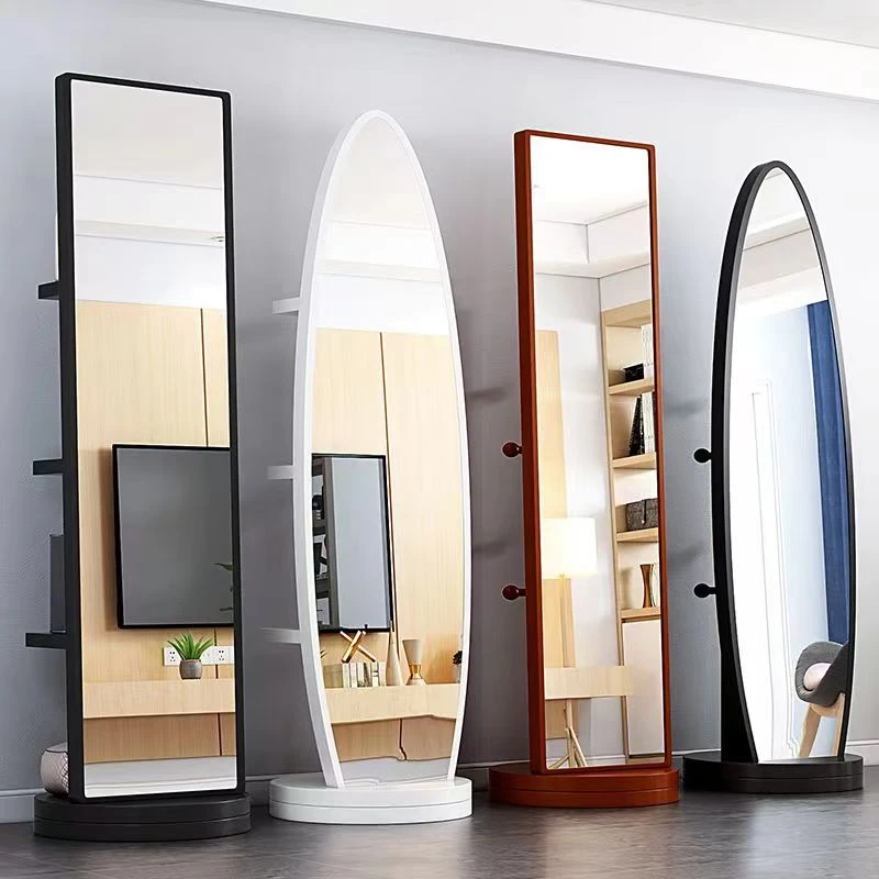旋转全身试衣镜落地宿舍卧室镜穿衣镜家用落地全身镜移动网红家具