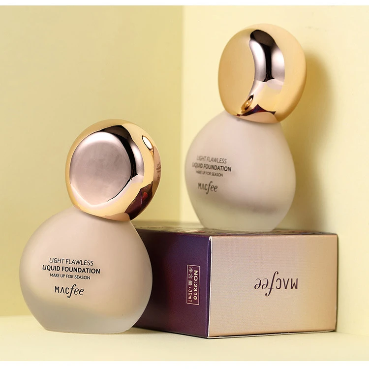 【香港君姐】Macfee/玛蔻霏自然美颜遮瑕粉底液持妆控油油皮不脱妆