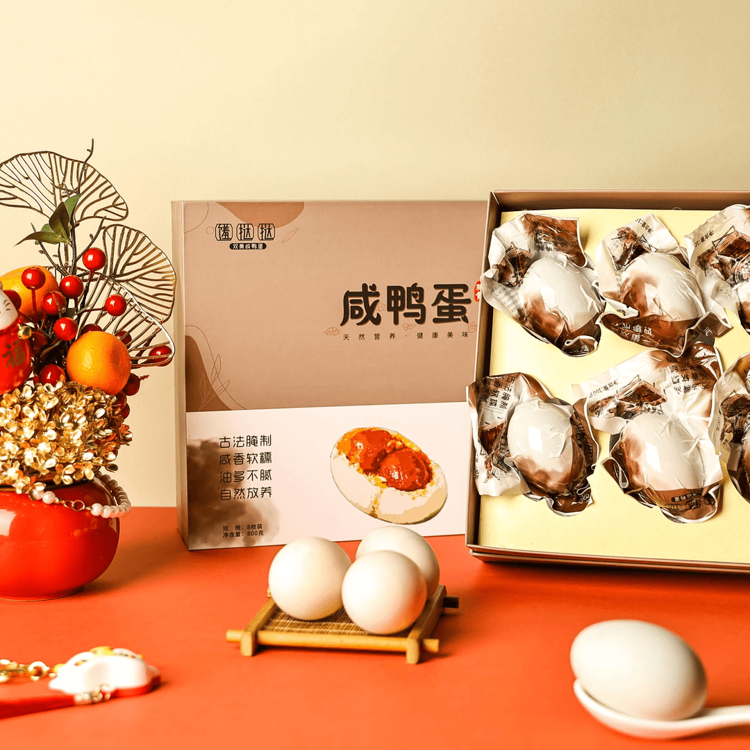 临期【特大双黄蛋100G精品双黄蛋】过节精美礼盒高邮古法腌制流油