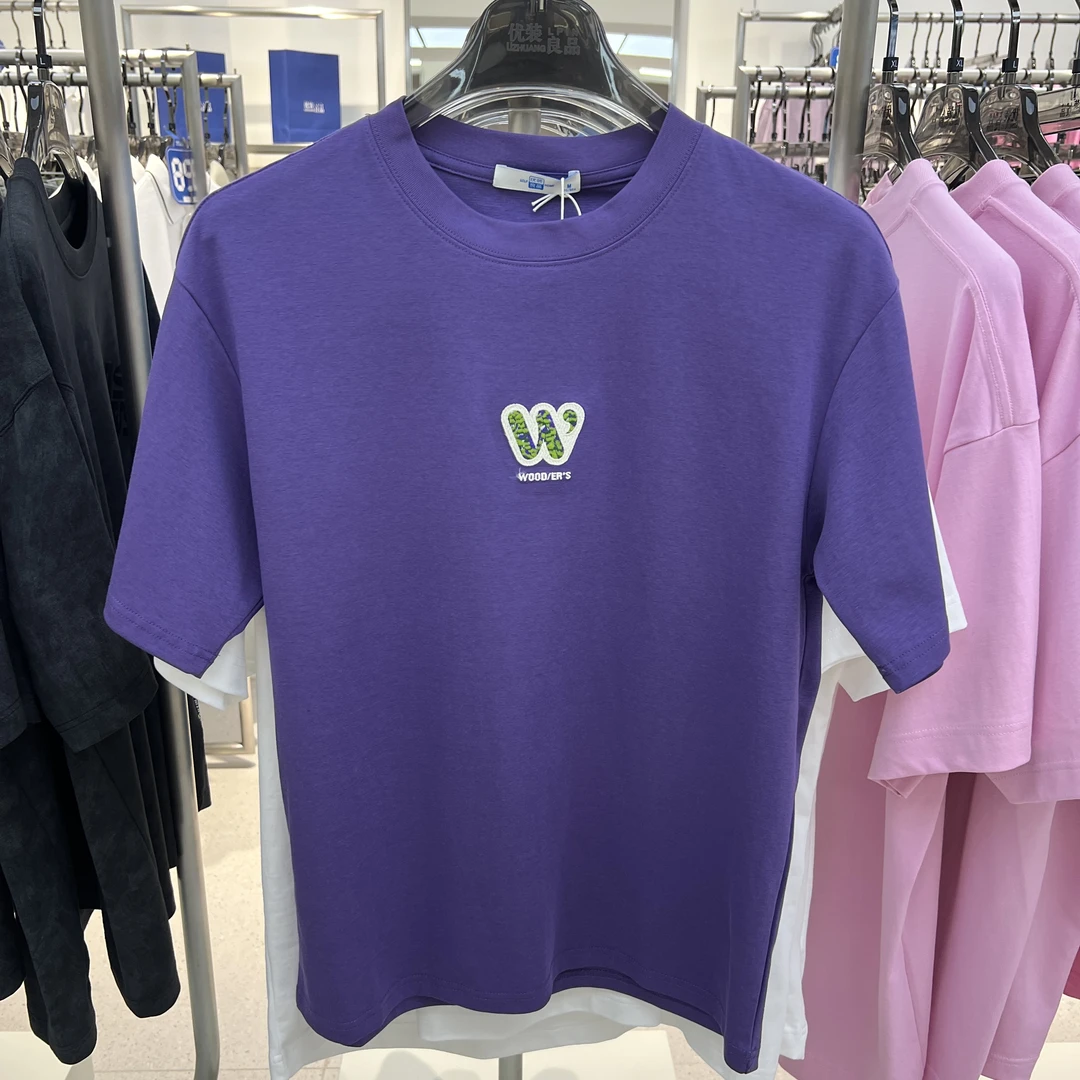 011242767优装良品夏季情侣款微潮字母短T恤