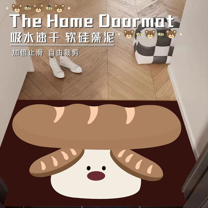 硅藻泥入户门口地垫卡通浴室吸水地垫秒系速干脚垫耐脏耐磨玄关垫
