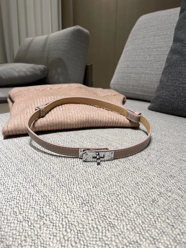 VK「银扣腰带」可调节伸缩时尚百搭腰饰轻奢