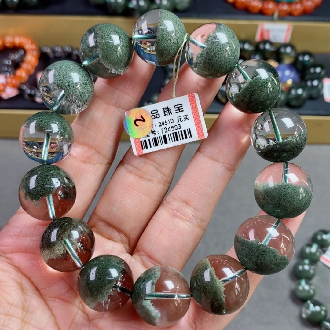 水晶手链未镶嵌朱*超绿幽灵手链724503