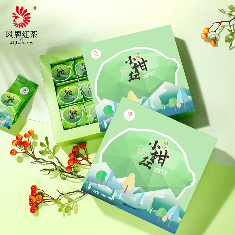 凤牌小柑红滇红茶100克/盒9颗装 青柑搭配滇红茶柑香四溢茶味浓郁