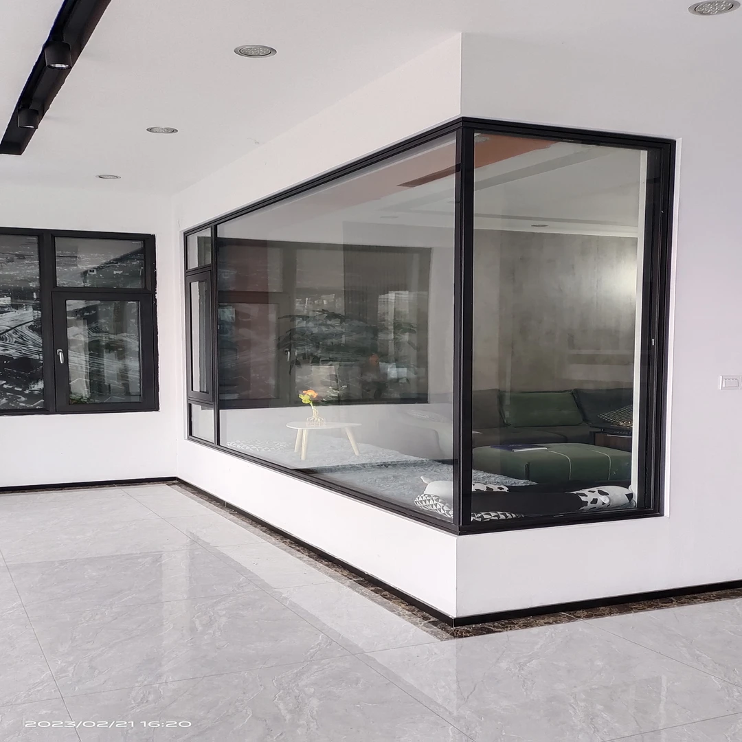 乡镇别墅自建房断桥铝铝合金平开窗玻璃厂家直销断桥铝门窗铝材