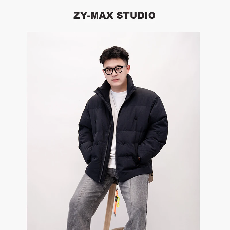 ZYMAX 秋上新宽松大码男生保暖外套棉衣棉服外套