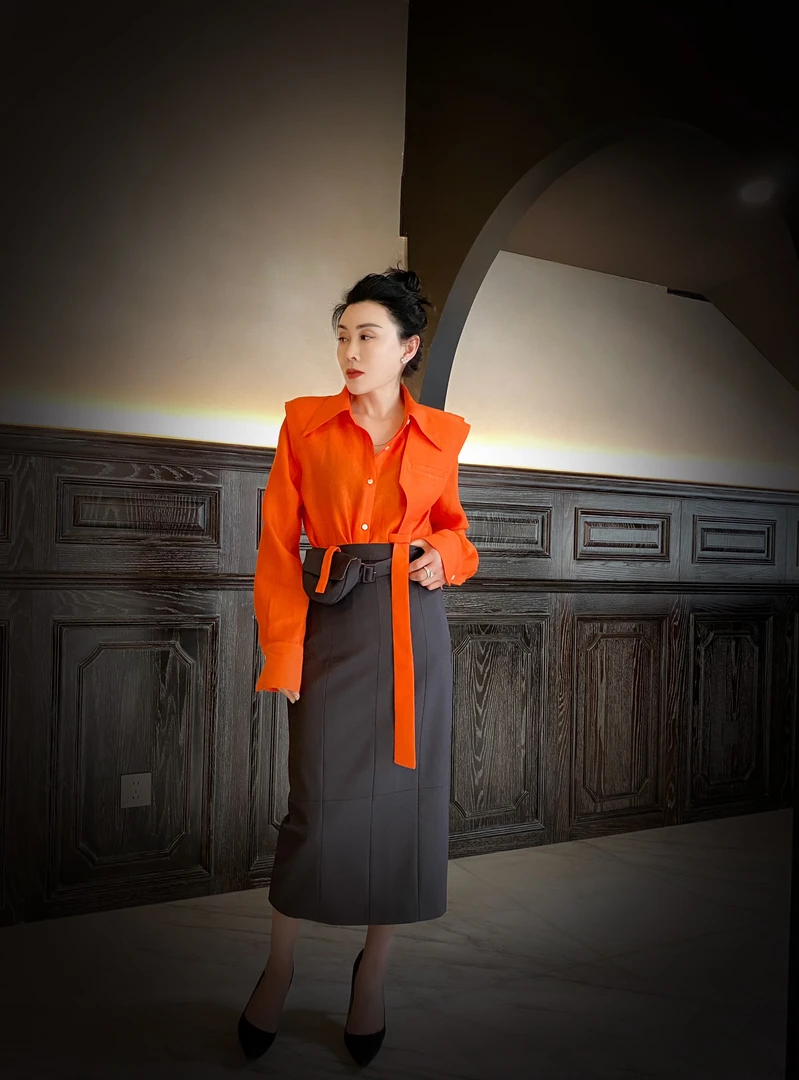 休闲时尚设计师款衬衣